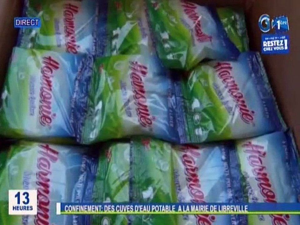RTG / Lutte contre le Covid-19 - Don de matériels et de détergents des opérateurs économiques à la mairie de Libreville