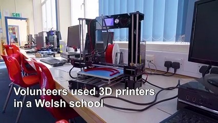 North Wales hospital receives PPE made by 3D printers