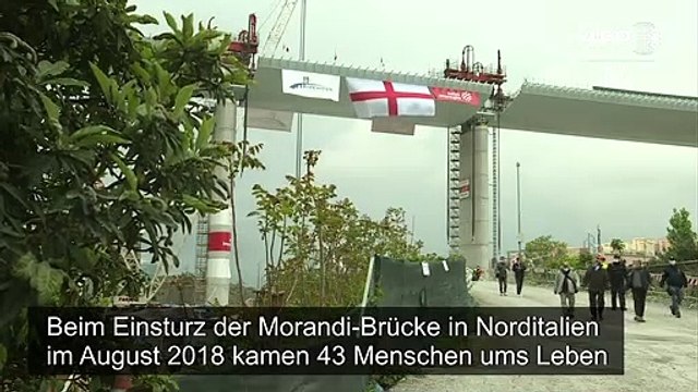 Nach Einsturz in Genua: Neue Brücke bekommt letzten Abschnitt