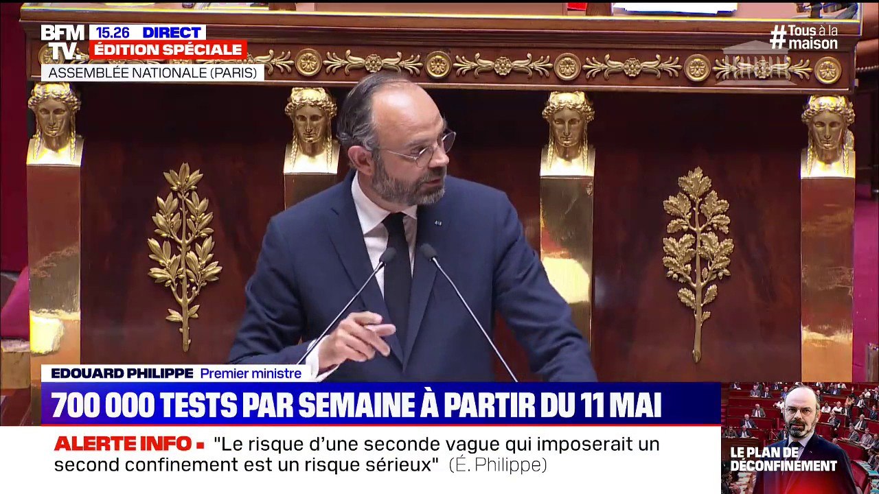 Édouard Philippe "Dès lors qu'une personne aura été testée positive, nous engagerons un travail d'identification de tous les contacts rapprochés"