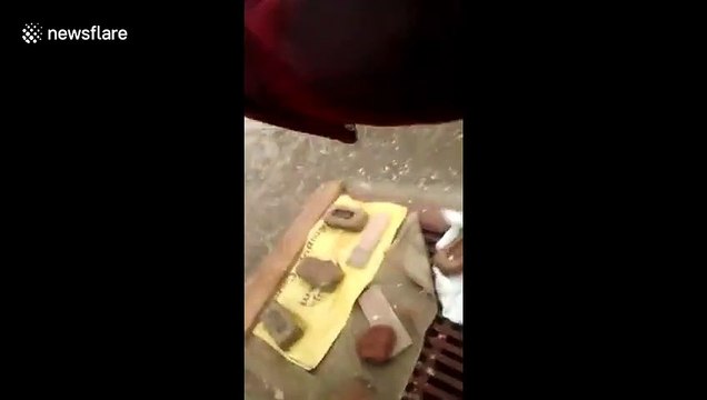 Powerful winds see storm dump hailstones on northern Indian desert