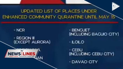 IATF revises list of areas under ECQ