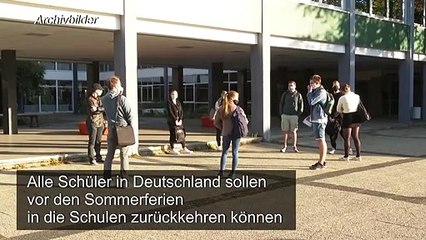 Corona-Krise: Präsenzunterricht für alle Schüler vor den Sommerferien