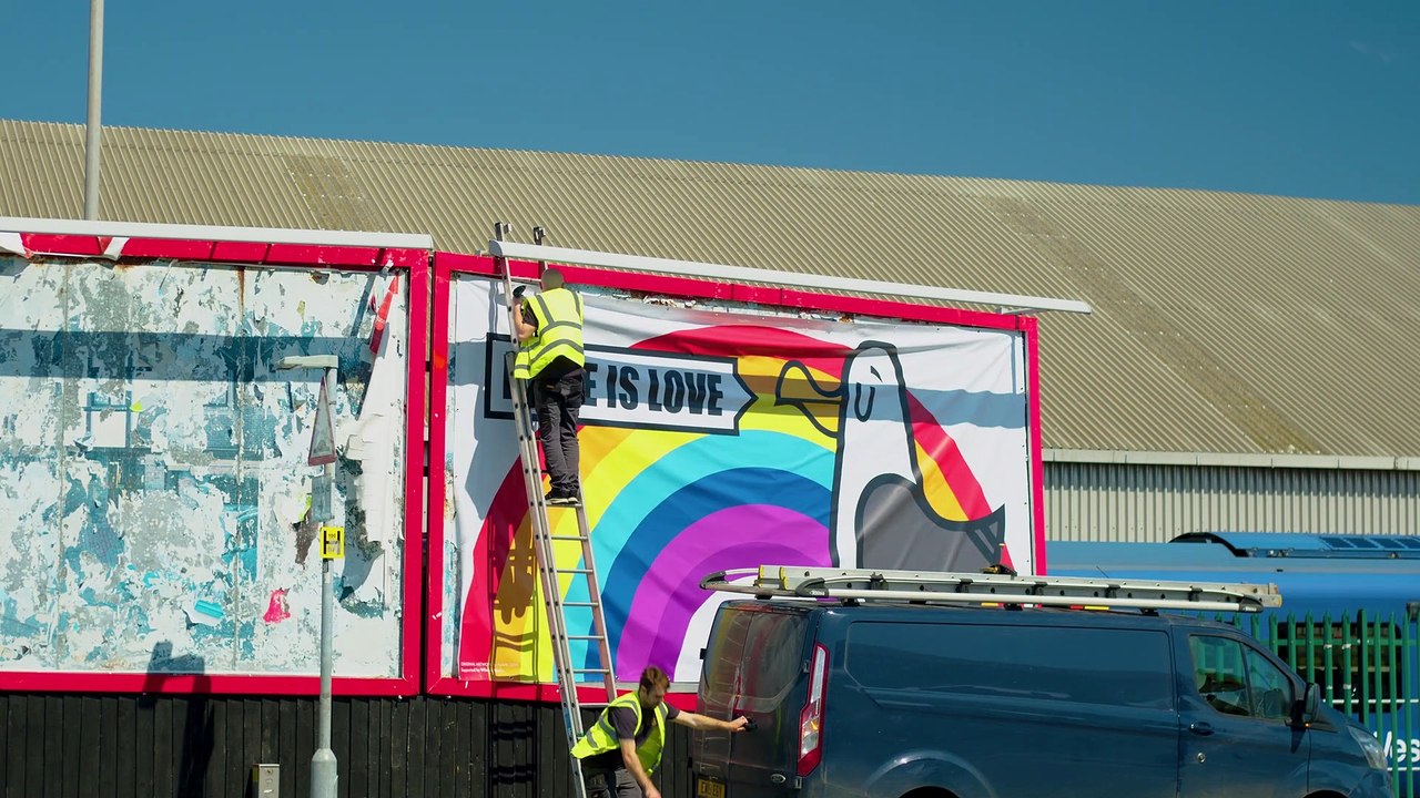 Covid 19 Ad posters time lapse - Solent Sky Services