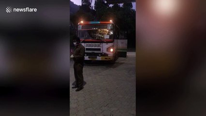 Stranded students return home after prolonged wait in northern India