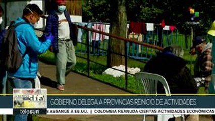 Ecuador: gobierno delega a provincias reinicio de actividad económica