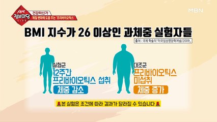 체질 변화에 도움 주는 '프리바이오틱스'