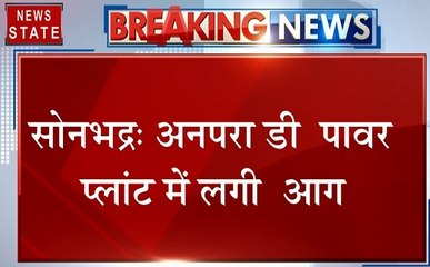 Uttar pradesh: सोनभद्र- अनपरा डी के पावर प्लांट में आग, देखें वीडियो
