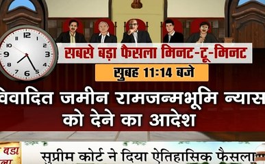 Ayodhya Verdict: अयोध्या विवादित जमीन पर SC की पांच जजों की बेंच ने सुनाया मिनट-टू-मिनट ऐतिहासिक फैसला