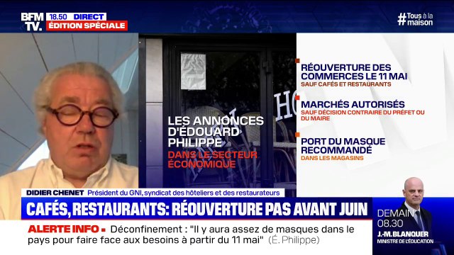 Didier Chenet (syndicat hôteliers et restaurateurs) : Nous sommes inquiets, je ne sais pas comment on va faire venir les touristes