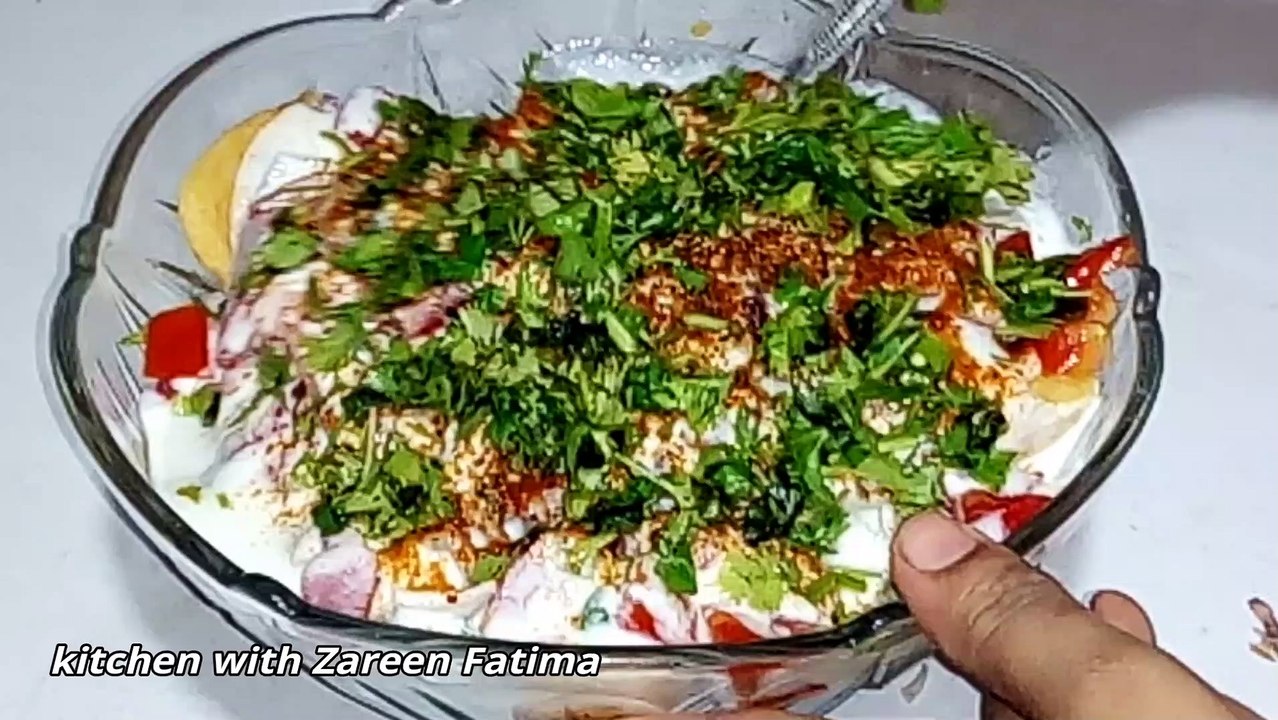 Dahi baray chana chaat (dahi bhalla) with zareen fatima