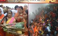 Chhath Puja: संगम घाट पर उगते सूर्य को अर्घ्य देकर छठ का हुआ समापन, महिलाओं ने पूरा किया निर्जला व्रत