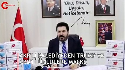AKP'li belediyeden ABD yıldızlarına maske