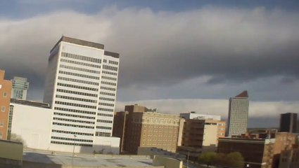 Roll clouds slide over Wichita