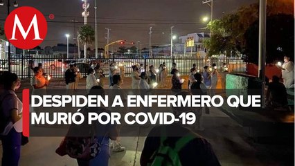 Rinden homenaje a enfermero que murió a causa del covid-19