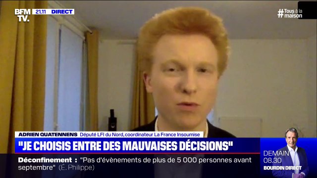 Adrien Quatennens (LFI): Emmanuel Macron a choisi seul la date du 11 mai, on ne sait toujours pas bien pourquoi