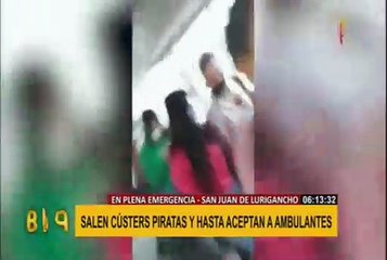 SJL: cústers piratas salen a las calles a recoger pasajeros
