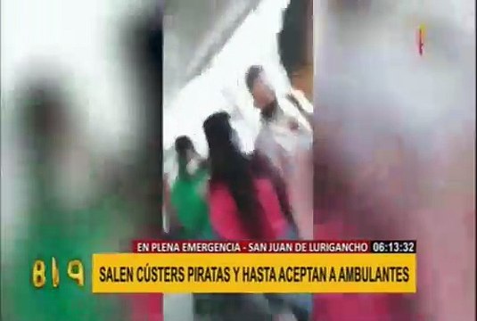 SJL: cústers piratas salen a las calles a recoger pasajeros