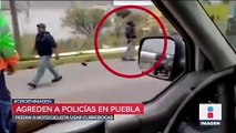 Agreden a policías por encarar a hombre sin cubrebocas