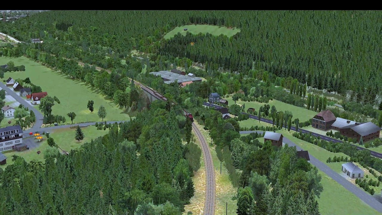 Bauzug verlässt Morsbach