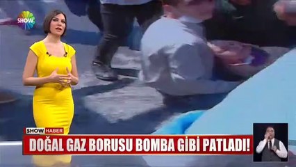 Beylikdüzü'nde doğalgaz borusu patladı