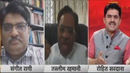 Download Video: Heated debate between Tasleem Rehmani and Rohit Sardana