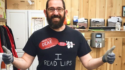 Trader Joe’s Employee Who Is Deaf Solves Face-Covering Problem