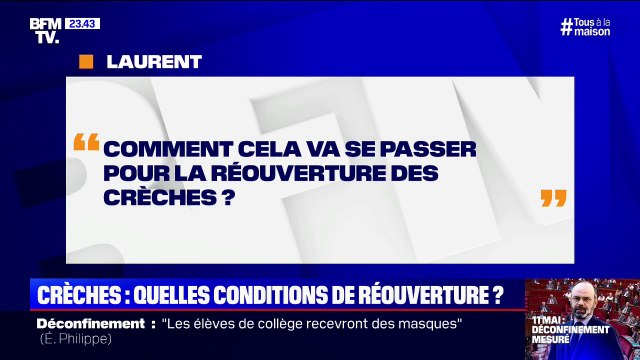 Comment cela va se passer pour la réouverture des crèches ? BFMTV répond à vos questions