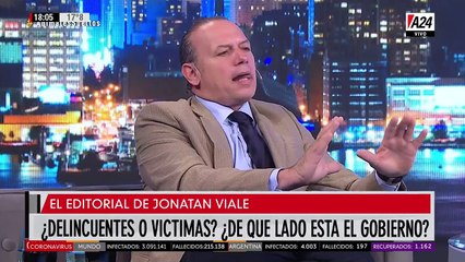 "¿Delincuentes o víctimas, de qué lado está el Gobierno?":  Viale