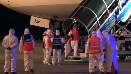 Tanzanya ve Kenya'dan getirilen 272 Türk vatandaşı Samsun'da karantinaya alındı