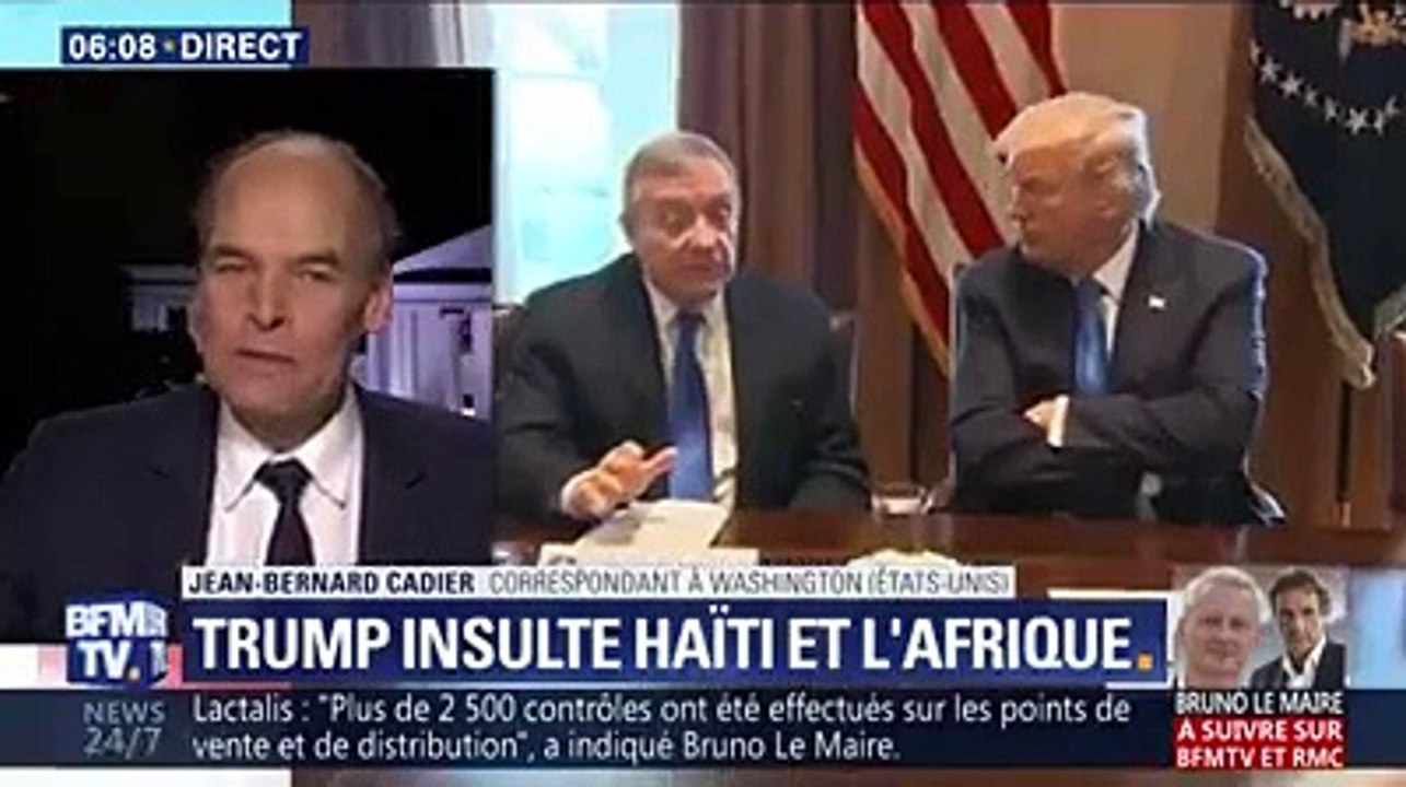 DONALD TRUMP INSULTE HAÏTI ET L'AFRIQUE"Des pays de merde"