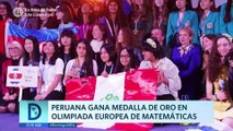 Domingo al Día: Joven estudiante ganó medalla de oro en olimpiadas de matemáticas