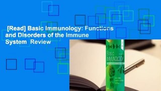 [Read] Basic Immunology: Functions and Disorders of the Immune System  Review