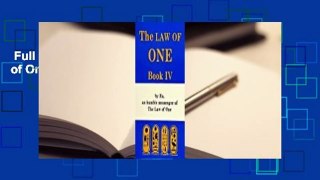 Full version  The Law of One: Book IV Complete