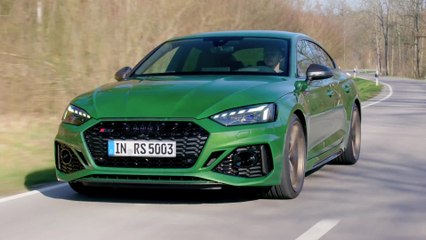 The new Audi RS 5 Sportback in Sonoma green Driving Video