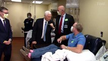 ABD Başkan Yardımcısı Pence, Koronavirüs hastasını ziyarette maske takmadı