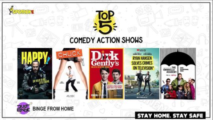 Just Binge Recommends - Top 5 Comedy Action Shows | Happy | Chuck