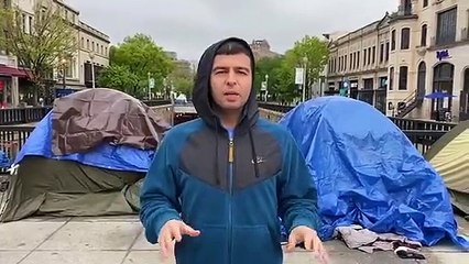 ABD'de evsizler Beyaz Saray'a beş dakika mesafede çadırlarda kalıyor