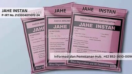 DISKON% +62 852-3610-0090 | Jahe Bubuk Sachet