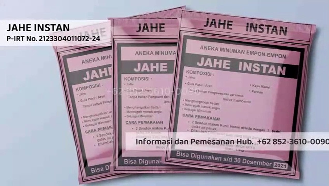 Recommended!!! +62 852-3610-0090 | Jahe Bubuk Kemasan
