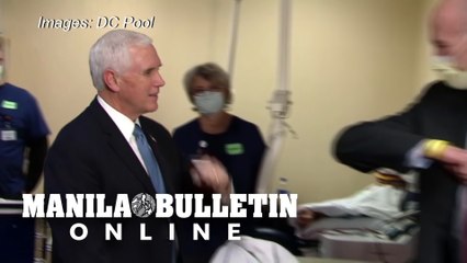 Pence flouts US hospital's mask policy during visit