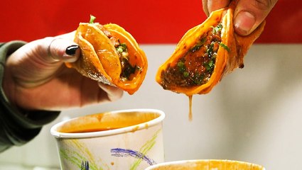Two brothers run a taco truck in Queens that serves spicy, juicy birria tacos