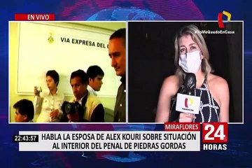 La esposa de Alex Kouri  se pronuncia sobre la situación del penal de Piedras Gordas