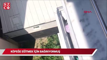 Üniversiteli komşusunun köpeğine kötü davranışını görüntüledi