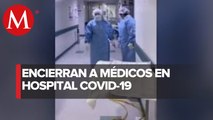 Trasladan a paciente de covid-19 sin cápsula en Hospital General de Zona 30 en la alcaldía de Iztacalco