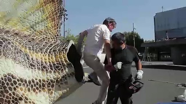 Timelapse del montaje del spinosaurus para la exposición de 2017 en el Museu Blau de Ciencias de Barcelona