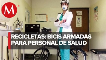 Arman bicis para doctores y enfermeras en la CdMx