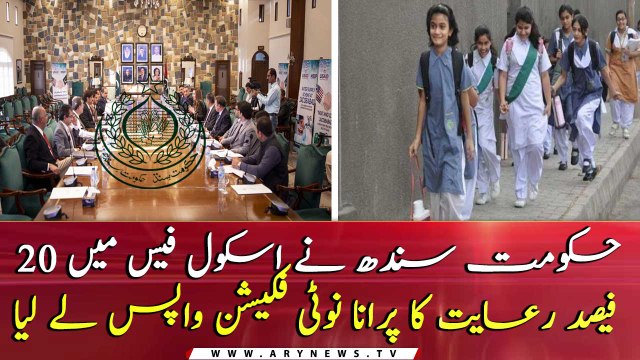 Ordinance for 20 pc cut in school fees sent to governor for approval, SHC told