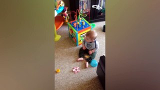 Funny Babies Play With Cats