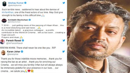 Irrfan Khan के निधन के बाद गमगीन हुआ Bollywood; Amitabh के साथ इन सितारों ने जताया दुख | FilmiBeat